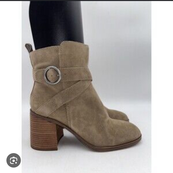 Crown Vintage Shoes - Crown Vintage Stylish Tan Suede Leather Ankle Boots_6.5